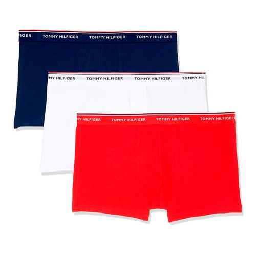 Pack de 3 boxers trunk Tommy Hilfiger multicolor sólidos para hombre