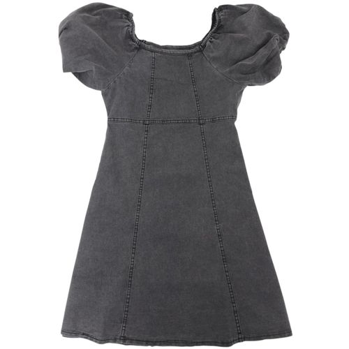 Vestido negro denim para niña