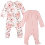 104955299-Set-de-2-pijamas-bicolor-con-estampado-floral-para-bebe--niña
