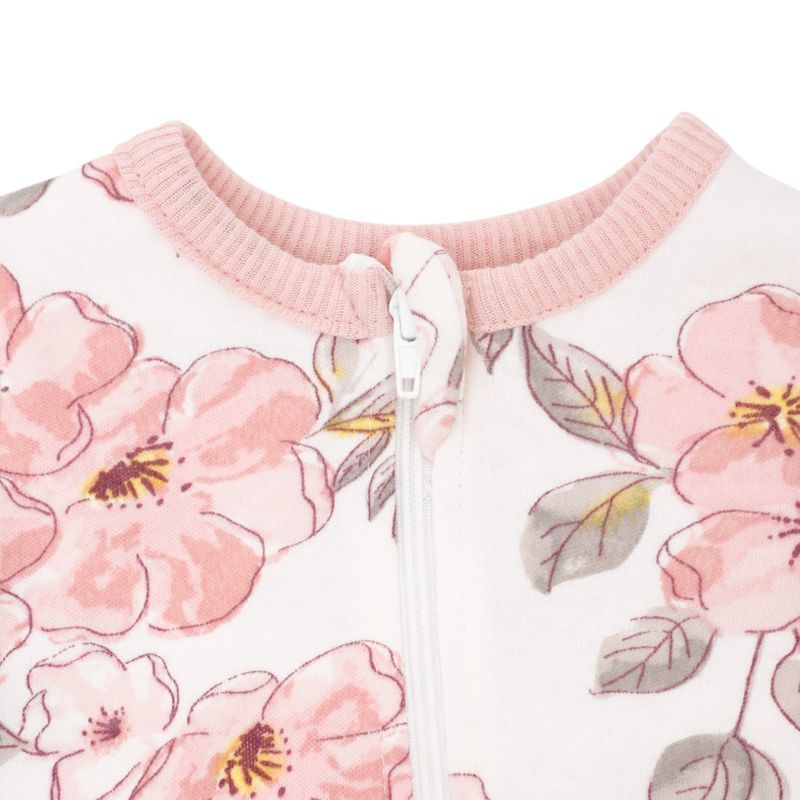 104955299-Set-de-2-pijamas-bicolor-con-estampado-floral-para-bebe--niña
