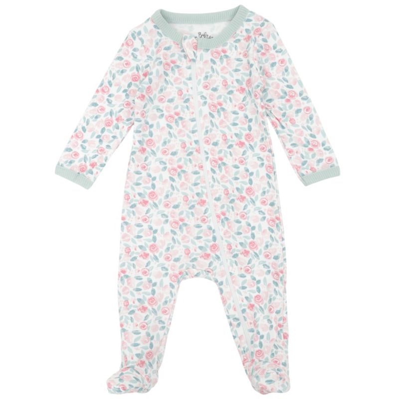 104955304-Set-de-2-pijamas-bicolor-con-estampado-floral-para-bebe--niña