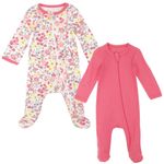 104955310-Set-de-2-pijamas-bicolor-con-estampado-floral-para-bebe--niña