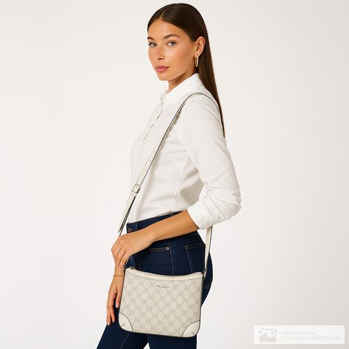 Cartera crossbody Nine West color beige para mujer