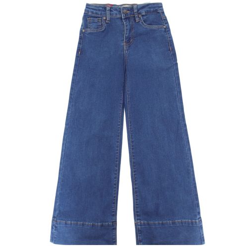 Jeans azul sólido para niña