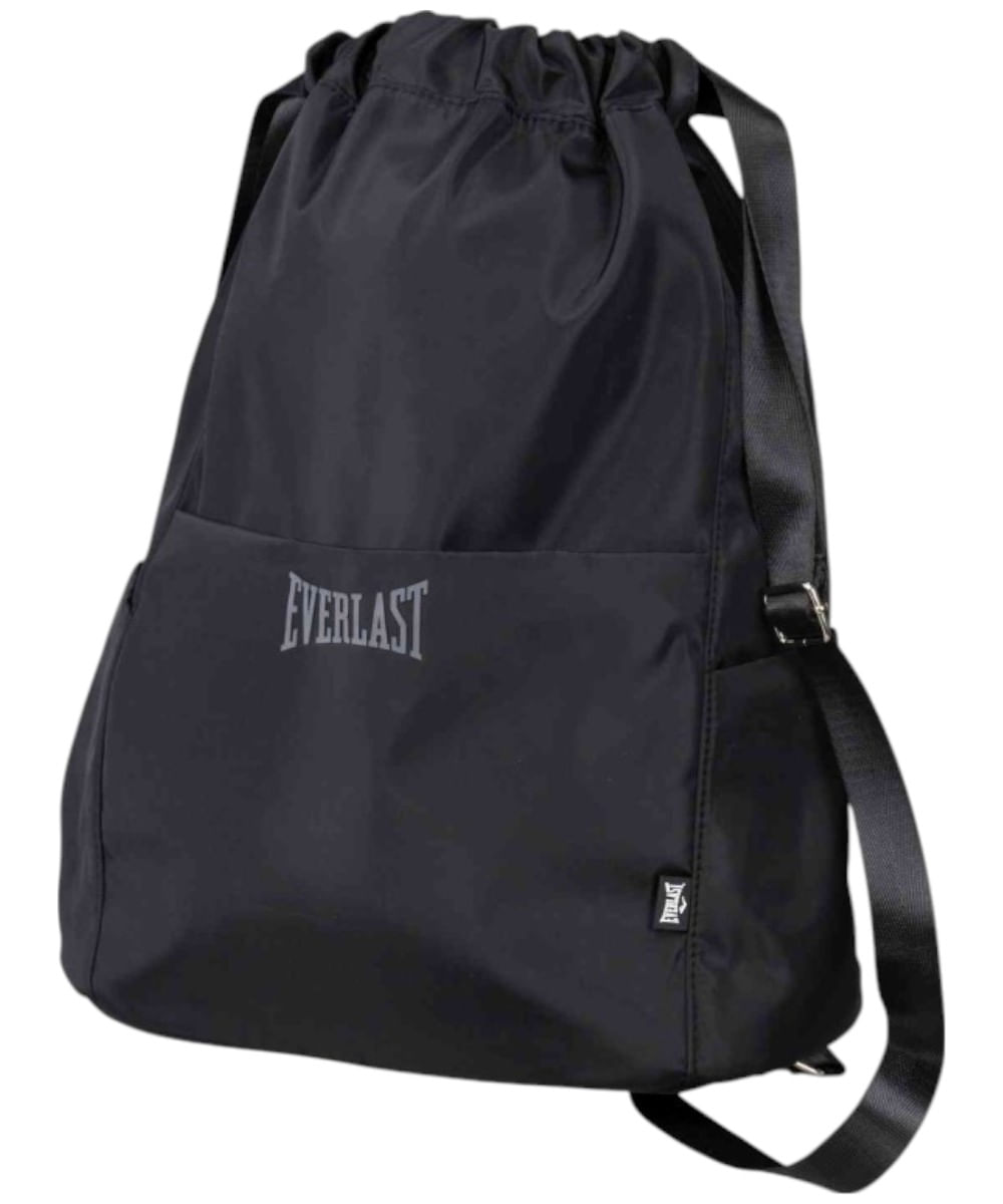 Mochila deportiva estilo morral Deluxe Arielle Everlast negra