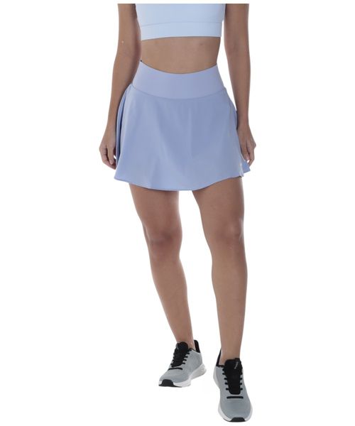 Falda deportiva training Boomerang celeste sólida para mujer