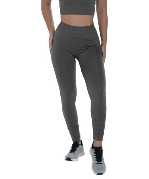 Leggings deportiva Boomerang verde sólida para mujer