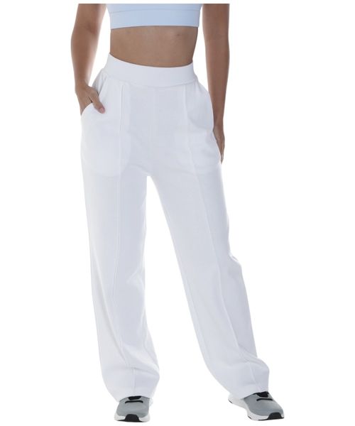 Pantalón deportivo Boomerang blanco sólido para mujer