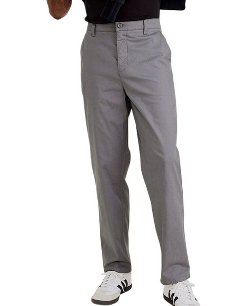 Pantalón chino Dockers straight fit gris sólido para hombre