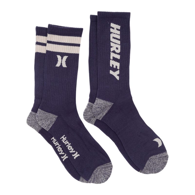 104843389-Pack-de-6-pares-de-calcetines-crew-Hurley-multicolores-para-hombre