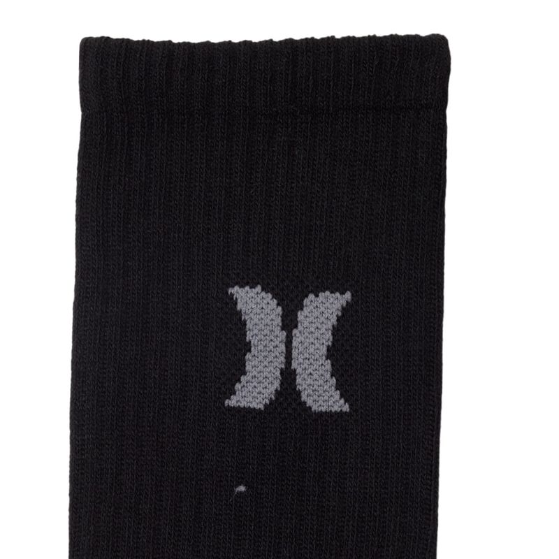 104843391-Pack-de-6-pares-de-calcetines-crew-Hurley-negros-para-hombre