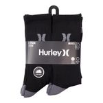 104843391-Pack-de-6-pares-de-calcetines-crew-Hurley-negros-para-hombre
