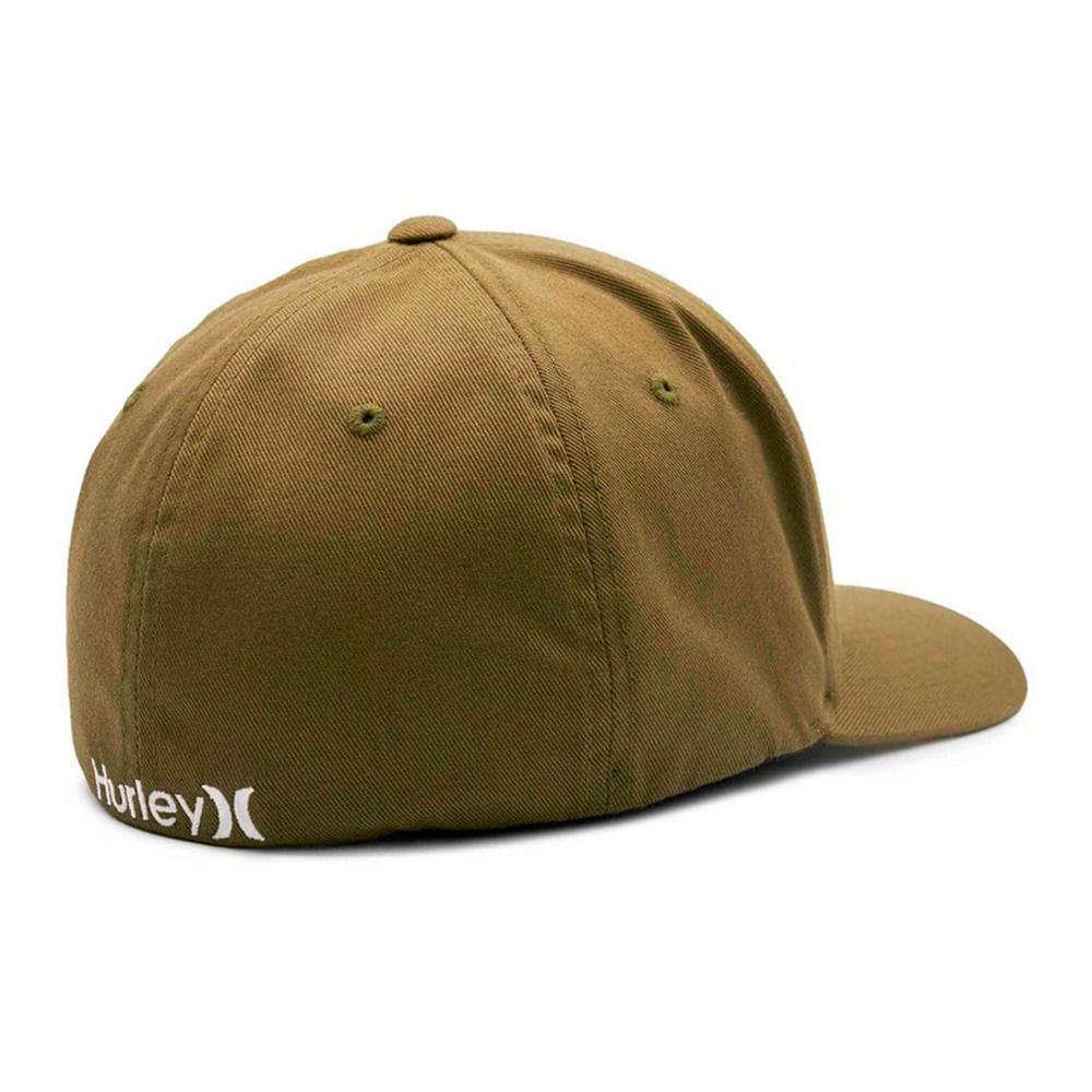 Gorra Hurley Micro Icon Flex café bordada para hombre - Siman Nicaragua