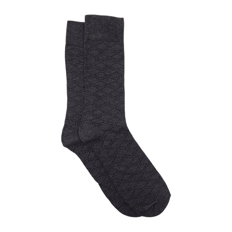 104853988-Par-de-calcetines-crew-Unexpected-gris-oscuro-con-rombos-para-hombre