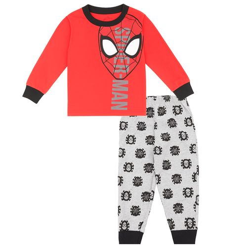 Pijama de 2 piezas bicolor con estampado Spider Man para niño