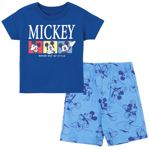 Conjunto de 2 piezas azules con estampado Mickey Mouse para niño