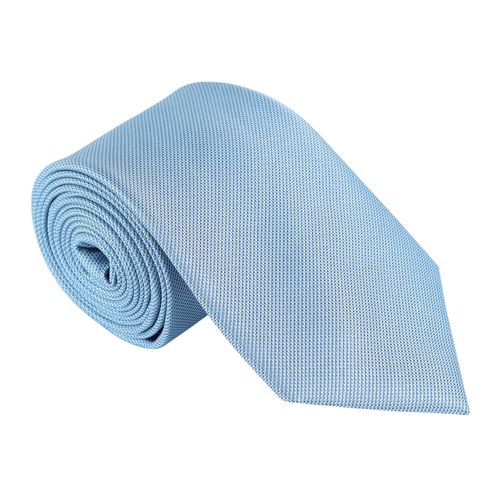 Corbata de corte regular con textura celeste de Oscar de la Renta para hombre