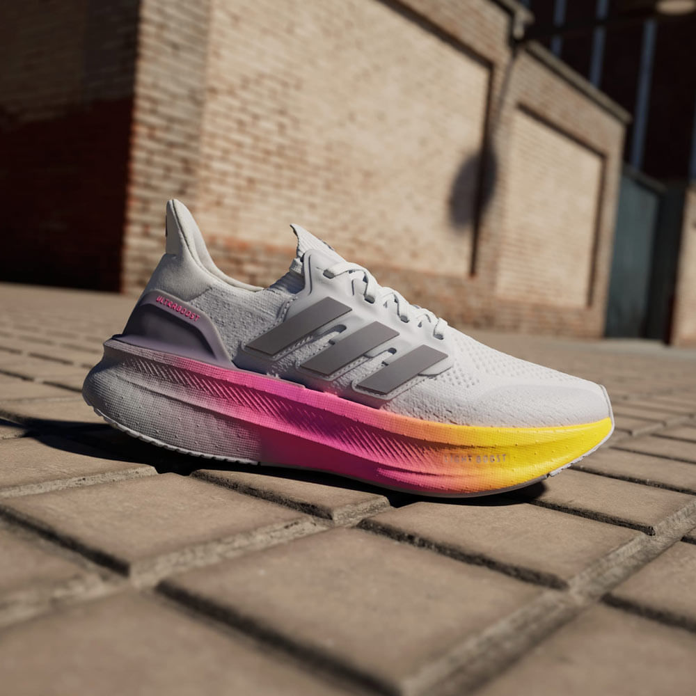 Zapato Adidas Ultraboost running deportivo color blanco para