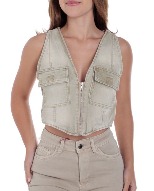 Chaleco Most Wanted denim para mujer