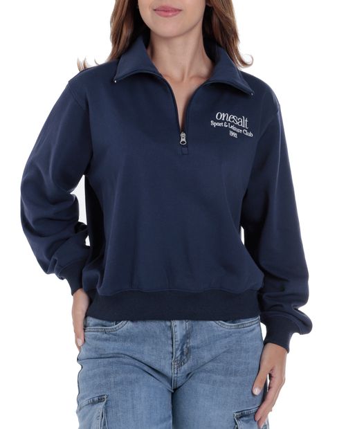 Suéter Orange pull over azul para mujer