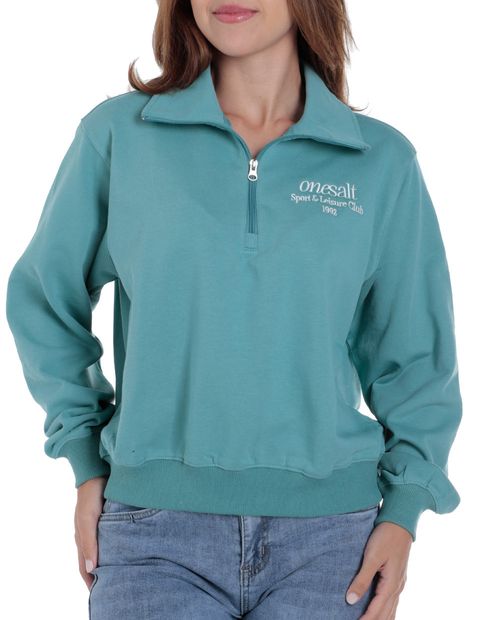 Suéter Orange pull over verde para mujer