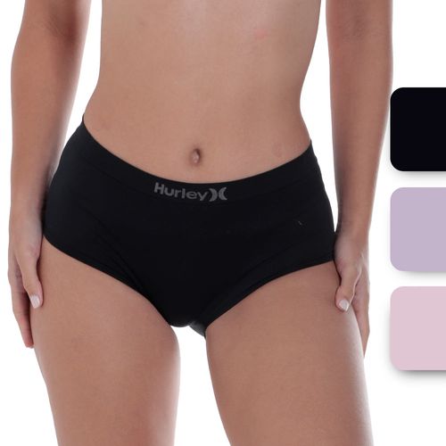 Set de 3 hípsters Hurley de cintura media para mujer