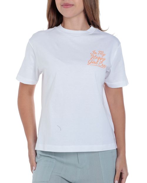 Camiseta Orange estampada manga corta para mujer