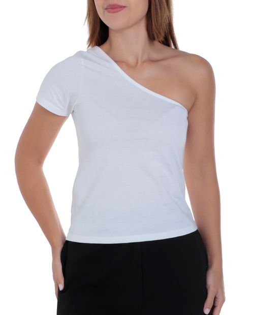 Camiseta Orange blanca manga corta para mujer