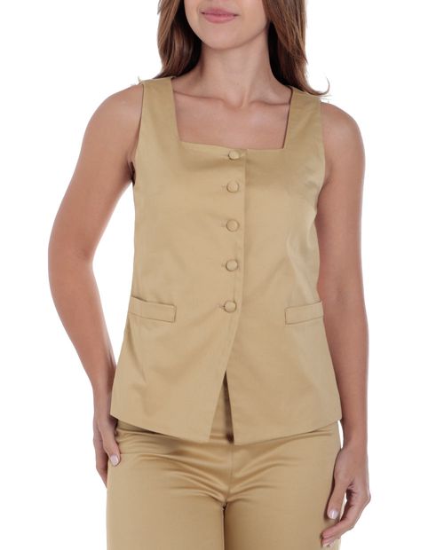 Chaleco Unexpected beige para mujer
