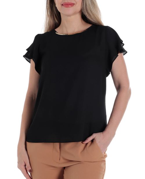 Blusa Marcella formal manga corta para mujer