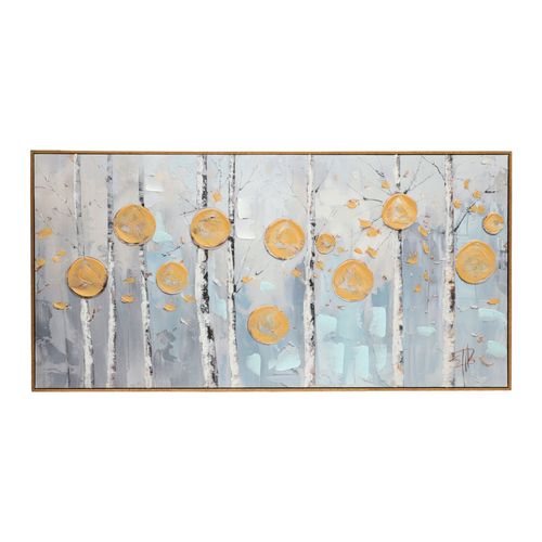 Cuadro decorativo abstracto arboles 60x120 cm