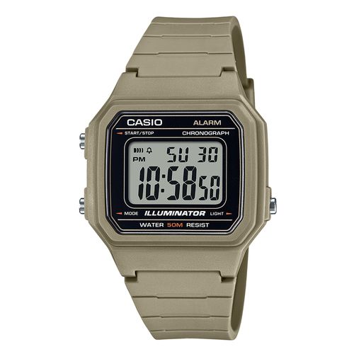 Reloj Casio digital de resina en color beige para hombre