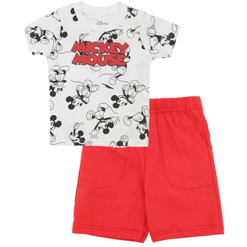 Conjunto de 2 piezas bicolor con estampado Mickey Mouse para niño