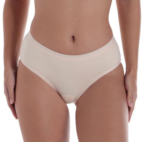 Pantalón beige Accente de cintura media para mujer