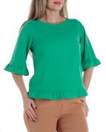 104970774-Blusa-Sabrina-formal-verde-manga-3-4-para-mujer