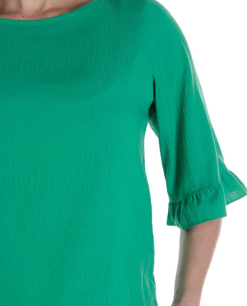 104970774-Blusa-Sabrina-formal-verde-manga-3-4-para-mujer
