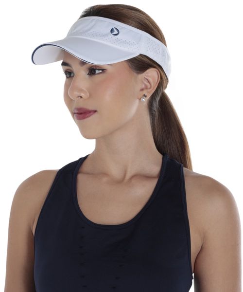 Visera Boomerang blanca calada para mujer S/M