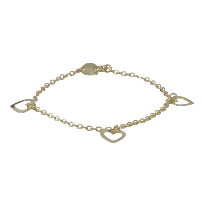 104962327-Pulsera-de-corazones-de-enchape-de-oro-1mm-7.5--para-mujer