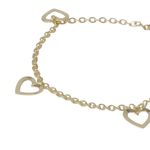 104962327-Pulsera-de-corazones-de-enchape-de-oro-1mm-7.5--para-mujer