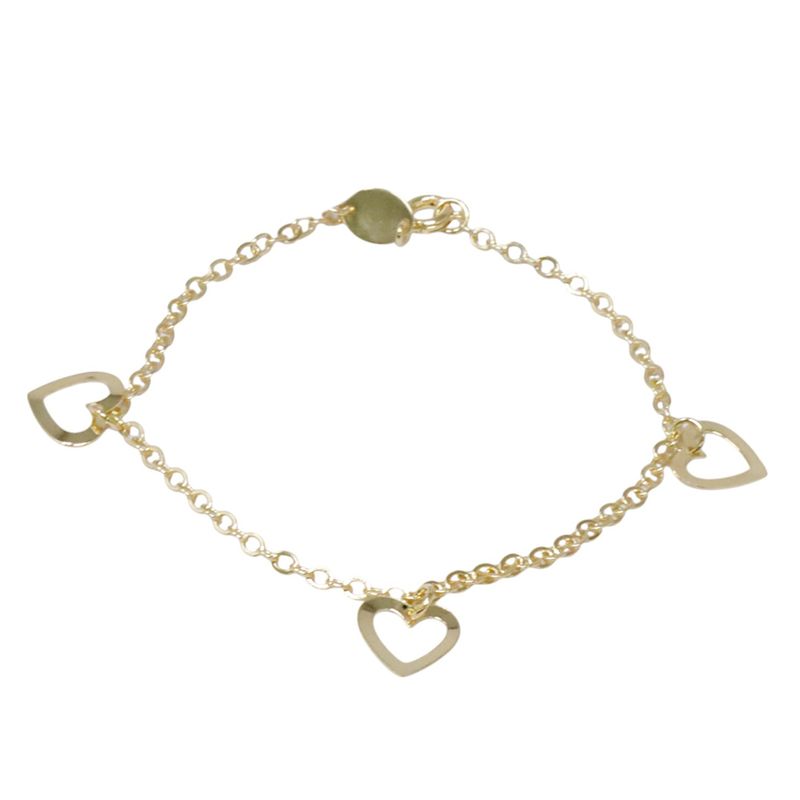 104962327-Pulsera-de-corazones-de-enchape-de-oro-1mm-7.5--para-mujer