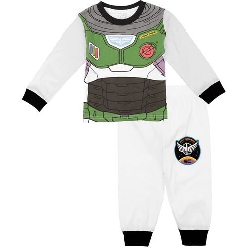 Pijama de 2 piezas blancas con estampado de Buzzlight