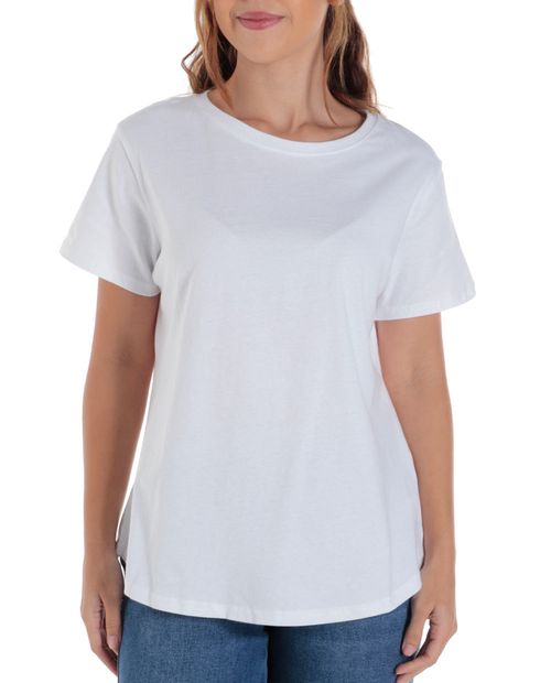 Camiseta Nicolle blanca manga corta para mujer