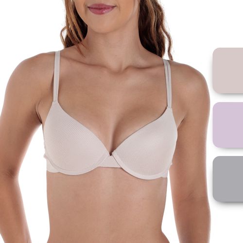Set de 3 brassieres Hurley con aros para mujer
