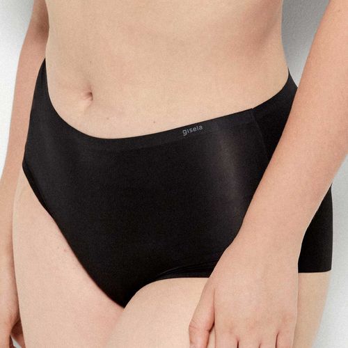 Hipster Gisela negro de cintura alta para mujer