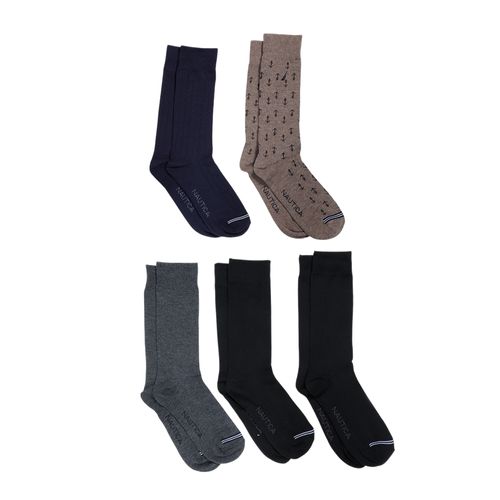 Pack de 5 pares de calcetines crew Nautica multicolor para hombre