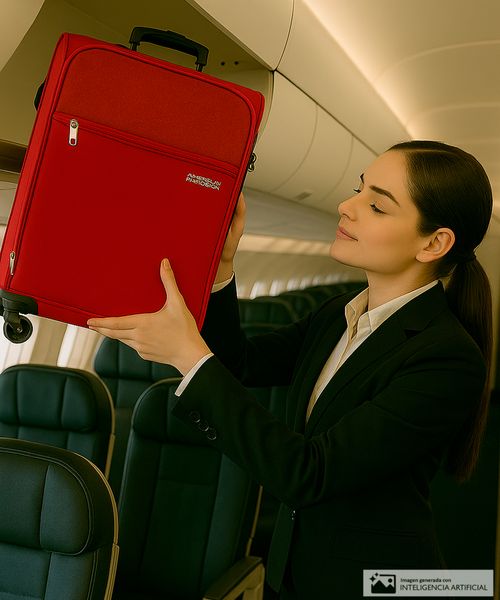 Maleta American Tourister Frankfurt pequeña color rojo