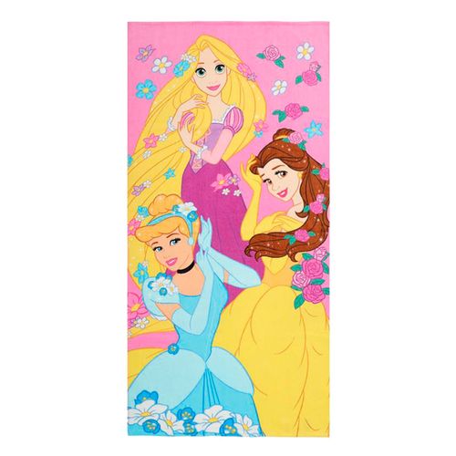 Toalla infantil Hilasal de algodón princesas flowers