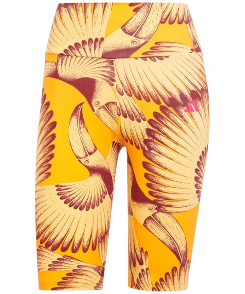 Leggings deportivo Adidas amarillo estampado Farm Rio para mujer