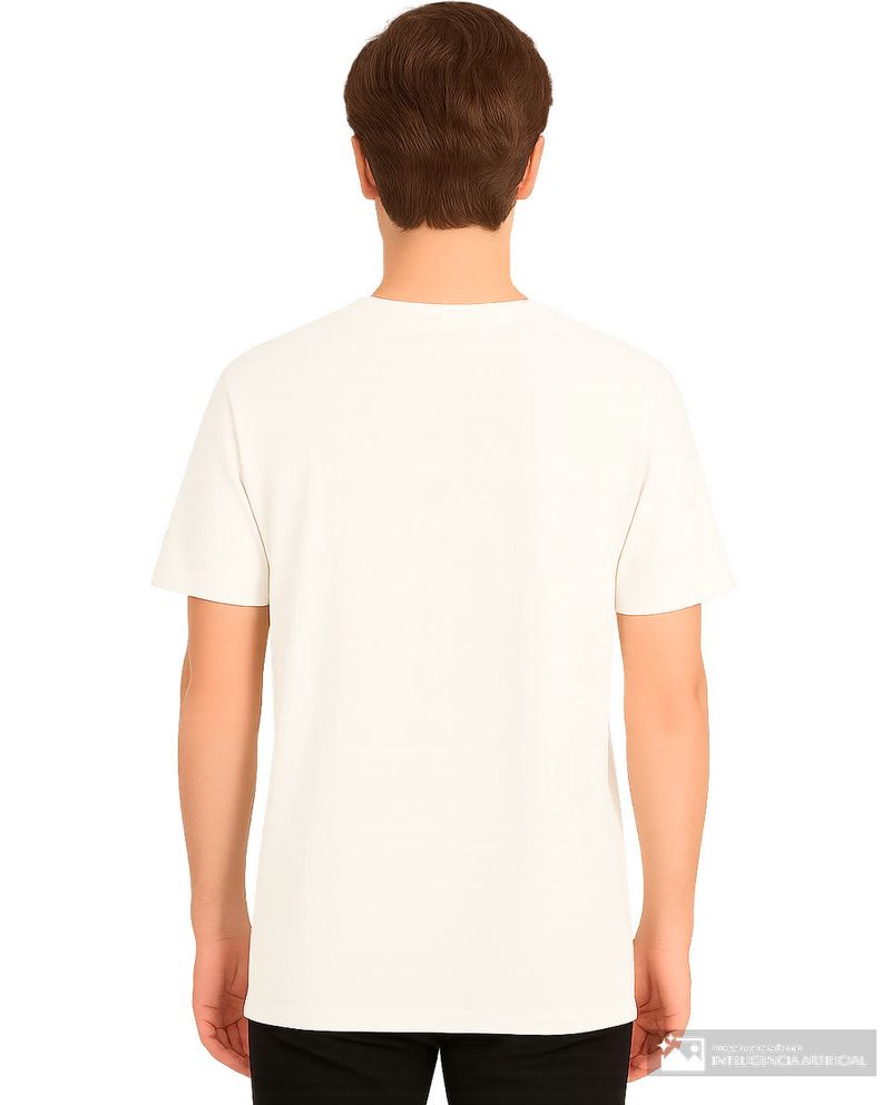 104910174-Camiseta-Denim---Flower-blanca-con-textura-para-hombre