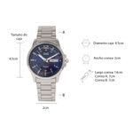104921284-Reloj-Q-Q-analogo-de-metal-con-esfera-azul-para-hombre